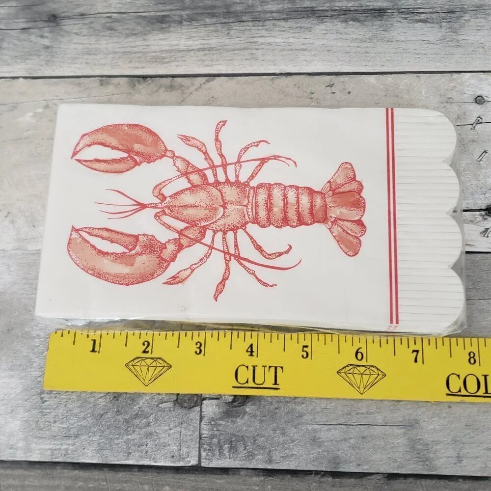 NWT - My Mind's Eye 32 Paper Napkins Lobster
